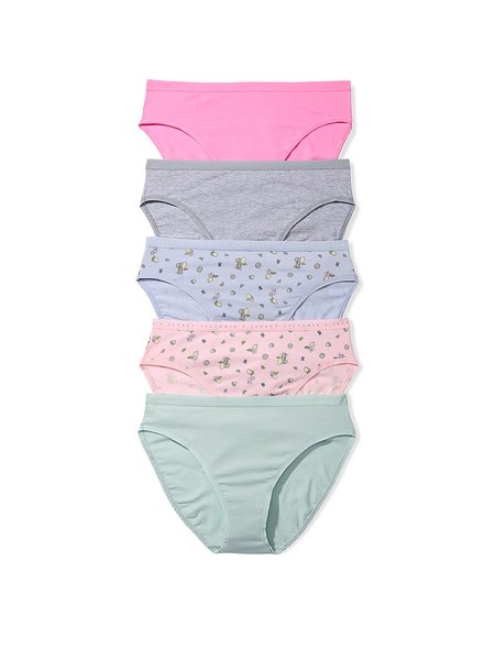 5-Pack Stretch Cotton High-Leg Brief Panties