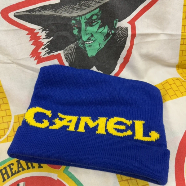 Vintage 90s Camel Cigarettes Wool Blend Knit Beanie Hat