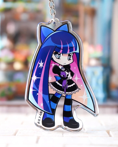 Panty and Stocking with Garterbelt - Stocking - 3" Rounded Acrylic Keychain