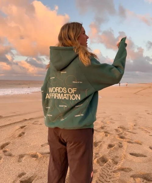 Words of Affirmation Oversized Lux Hoodie