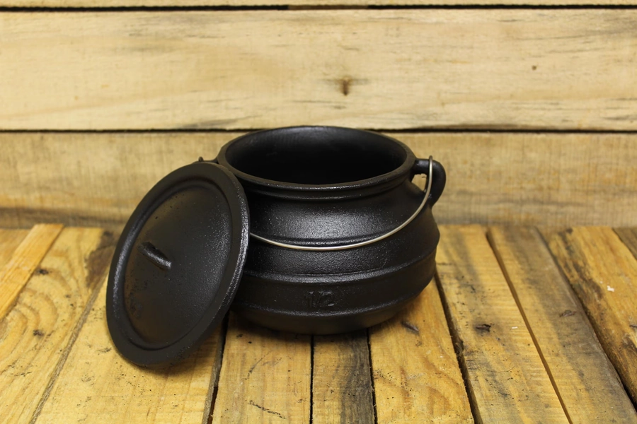 Cast Iron Cauldron Pot Flat Bottom