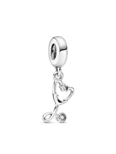 Stethoscope Heart Dangle Charm