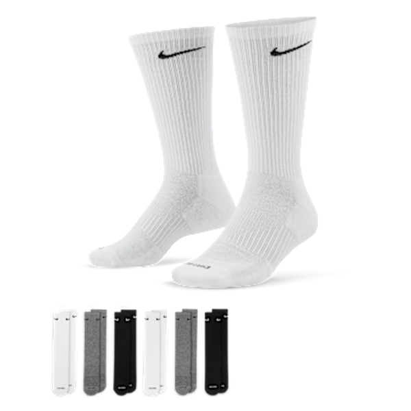 Nike Everyday Plus Cushioned Training Crew Socks (6 Pairs)