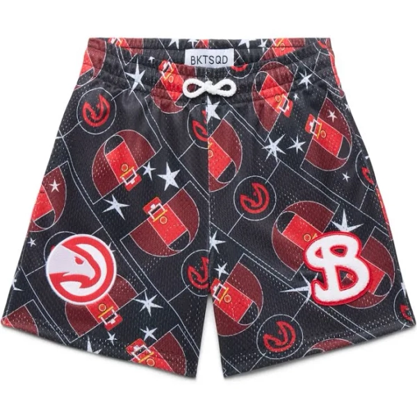 Bucketsquad Nba Atlanta Hawks Court Youth Shorts Kids