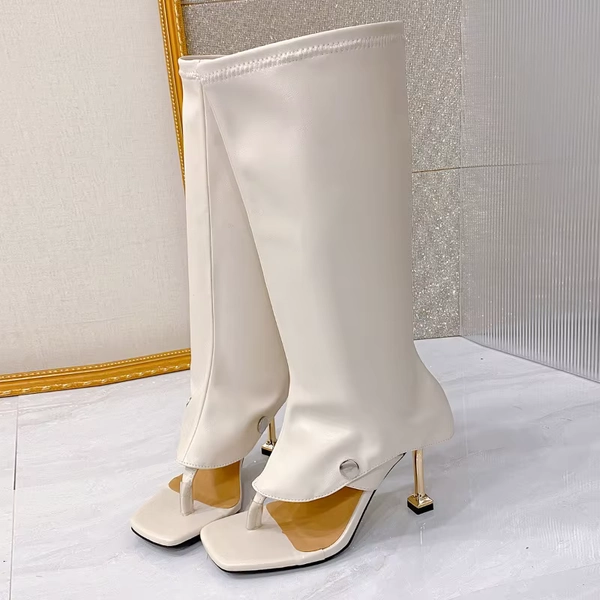 Summer New Slip-on Stiletto Sandals Square Toe Clip-Toe Anti-Slip Wear-Resistant Cooling Boots - AliExpress 322