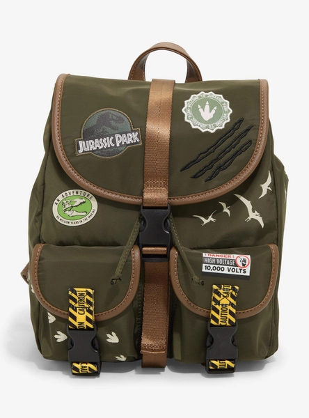 Jurassic Park Patches Slouch Mini Backpack