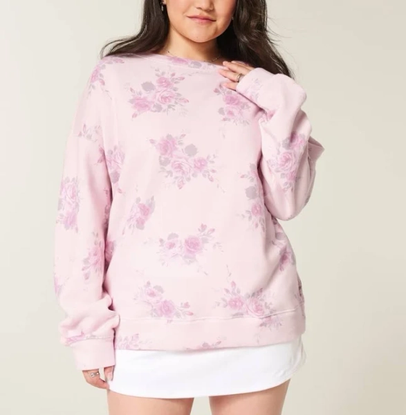 Hollister Women's Oversized Class of '26 Sweatshirt with Back Bow