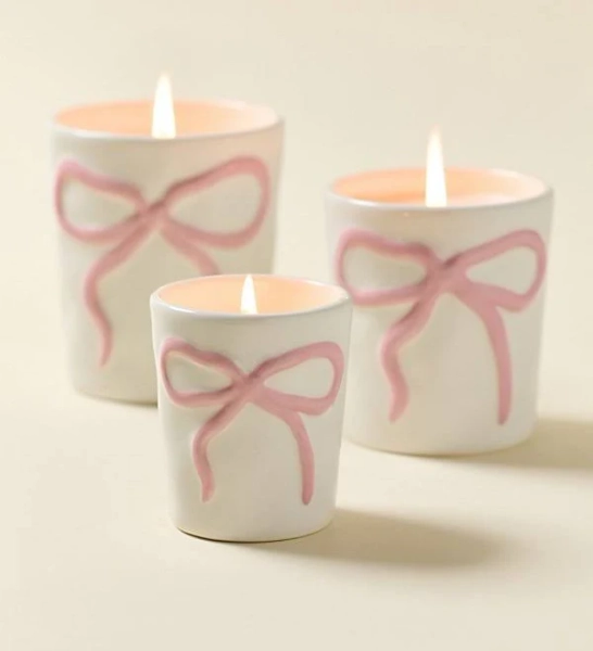 Urban Outfitters Bow Scented Candle