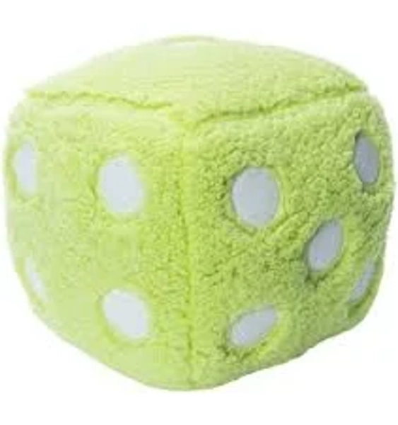 Five Below Dice Throw Pillow - Bright Green