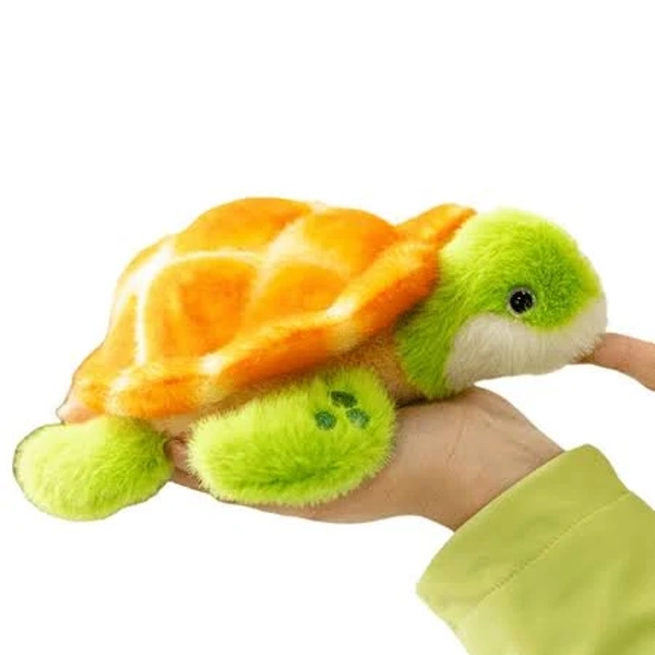 Cute Turtle Stuffed Animal-7.1'' Soft Sea Turtle Plush Toy Pillow Gift for Kids Girlfriend Birthday, Brown
