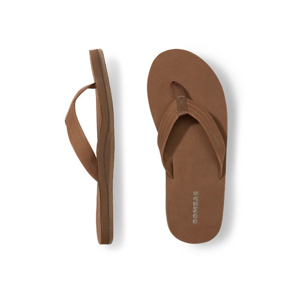 Bombas Sunrise Leather Flip Flops