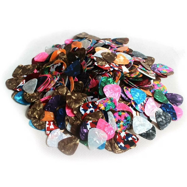 100pcs Guitar Picks Acoustic Electric Plectrums Celluloid Assorted Colors 0.46mm - Walmart.com