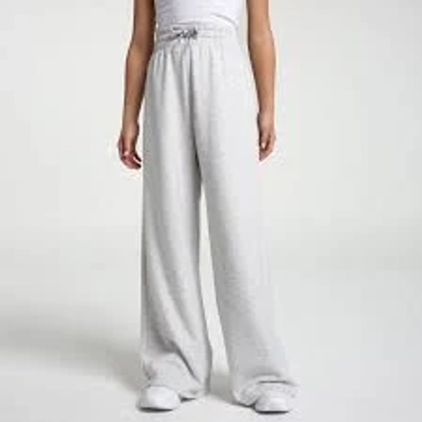 DICK'S Sporting Goods Girls' So Soft Wide Leg Pants, M - Light Heather Grey
