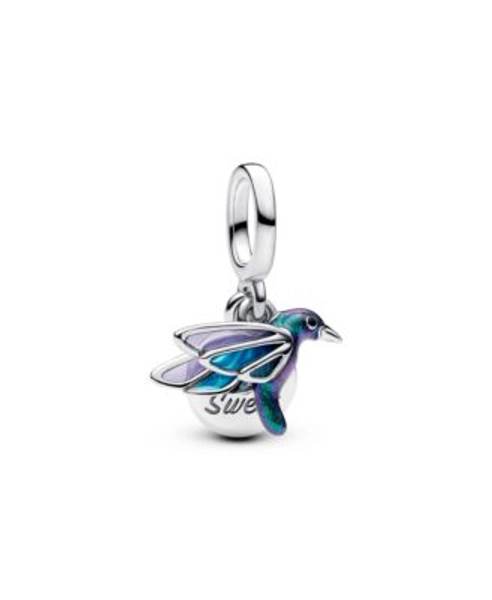 Sterling Silver Hummingbird Double Dangle Charm