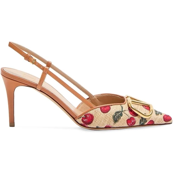 Valentino Garavani Vlogo Signature Slingback Pumps