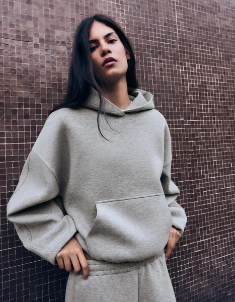 Scuba fabric hoodie
