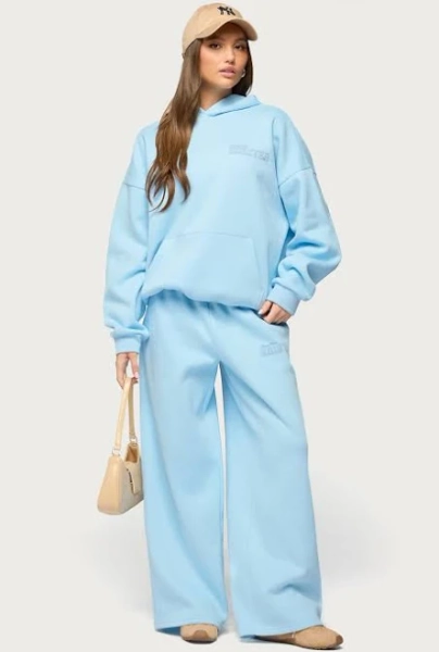 Edikted Women's Pastel Edit Wide Leg Sweatpants