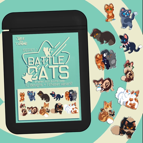Battle Cats Series 1 Blind Bag Enamel Pin [Standard Grade]
