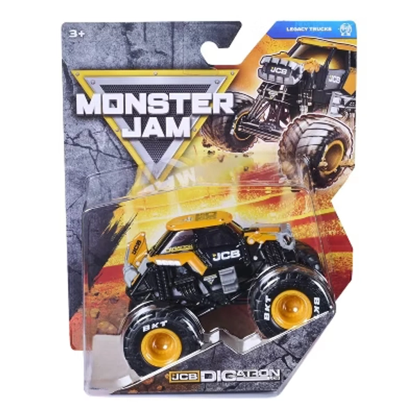 Monster Jam Series 46 Legacy Trucks JCB DIGatron Die-cast 2026 1:64 Scale Monster Truck with Authentic BKT Tires and Realistic Graphics Ages 3+