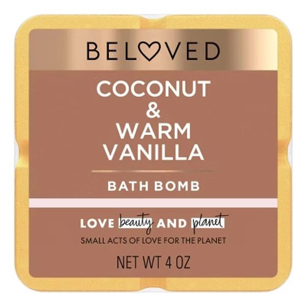 Beloved Coconut & Warm Vanilla Bath Bomb 4oz