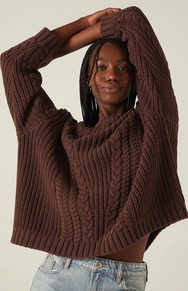 Magnolia Cable Knit Oversized Sweater