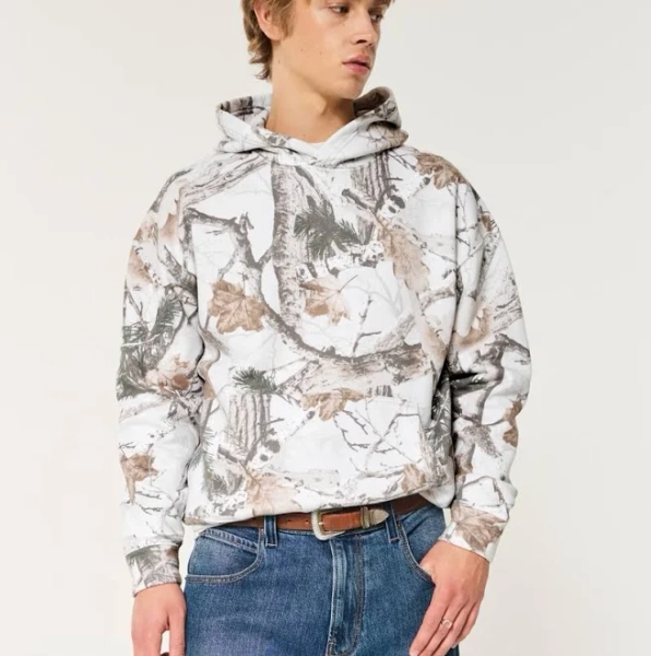 Men's Boxy Camo Hoodie Camo