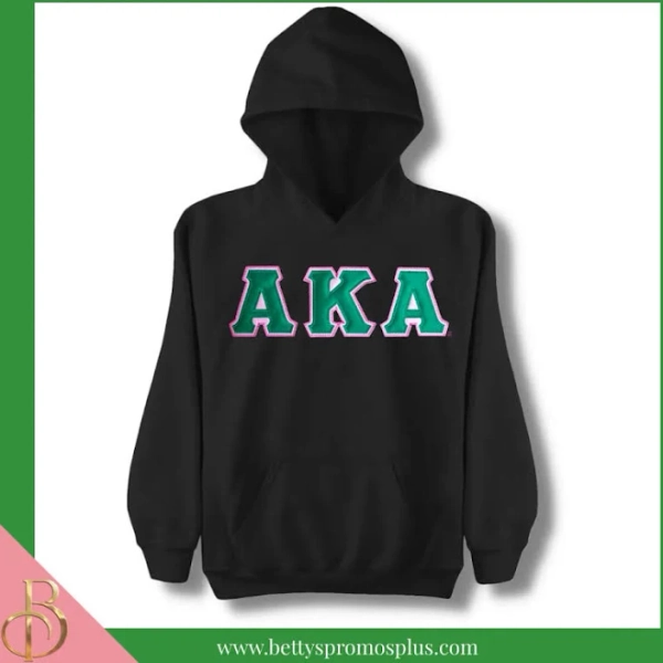 Alpha Kappa Alpha Greek Letter Embroidered Hoodie
