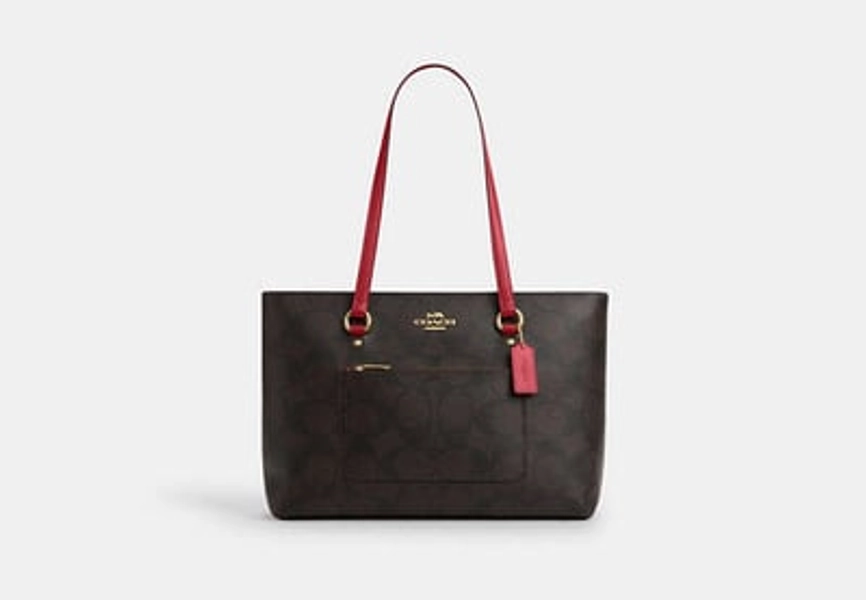 Coach Outlet Station Tote Bag In Maxi Signature Canvas - Multi