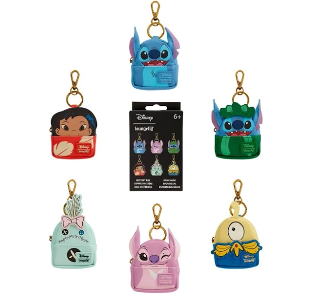 Loungefly Disney Lilo & Stitch Mini Backpack Keychain Charm
