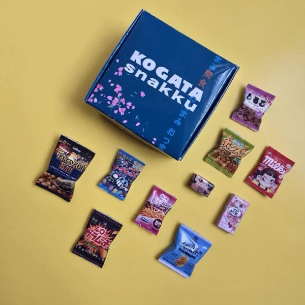 1:12 scale Dollhouse Miniature Japanese Snack 10 pc Variety Pack | mini foods | diorama
