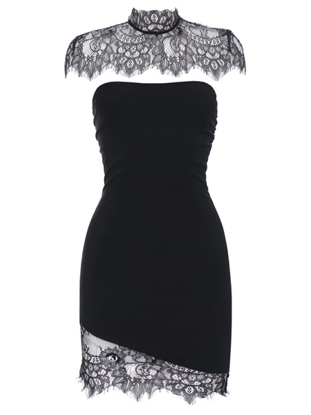 Black Lace Collar Dress <span>Dress</span>