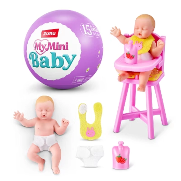 5 Surprise My Mini Baby Series 2: Rubber Compound Mini Figure with Accessory Pieces