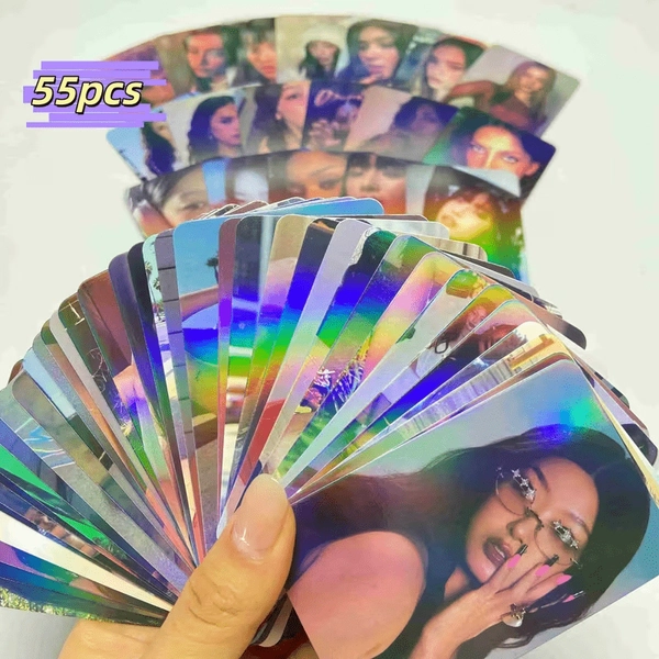 55pcs K-A-T Girl Group Themed Photo Cards | Durable Card Stock, Ideal for Album Additions, Decorations, Collectibles, Trading Cards, Photo Art, and Aesthetic Cards, Perfect Gift for Fans