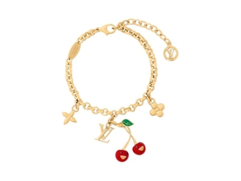 Women's Louis Vuitton x Takashi Murakami Cherry Bracelet in Gold/Tone Metal