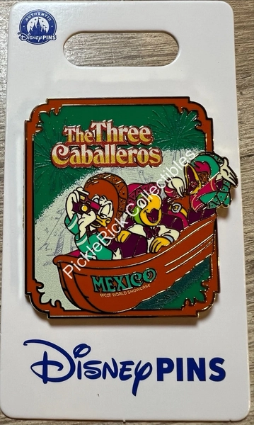 Disney Parks Pin 2026 Epcot Mexico World Showcase Three Caballeros OE
