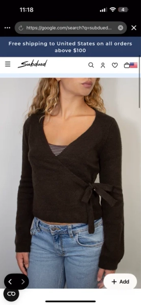 Wrap cardigan