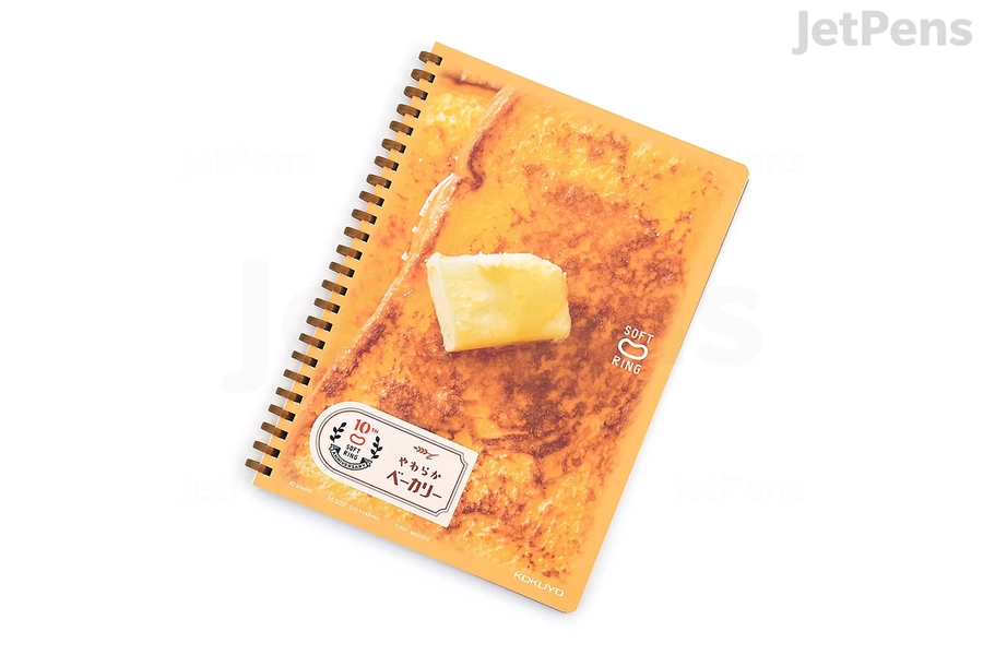 KOKUYO Soft Ring Notebook - A5 - 5 mm Graph - Soft Bakery - French Toast - Limited Edition