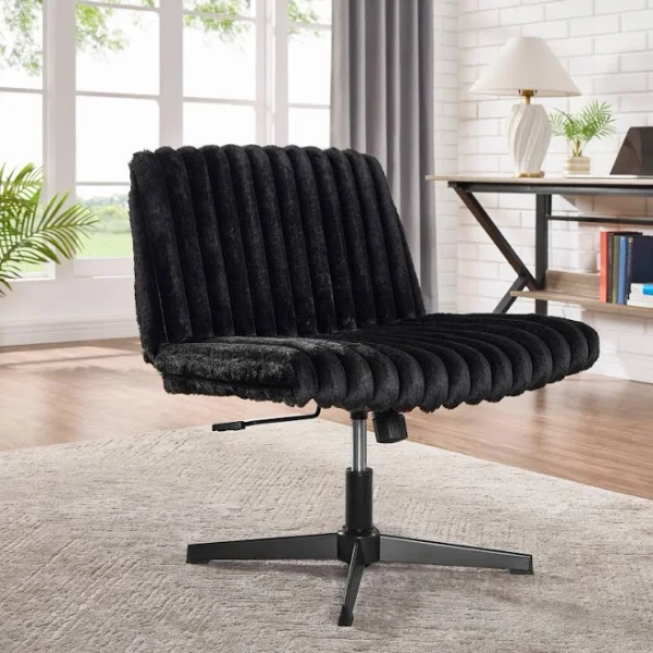 Roundhill Furniture Blynn Adjustable Swivel Criss Cross Chair