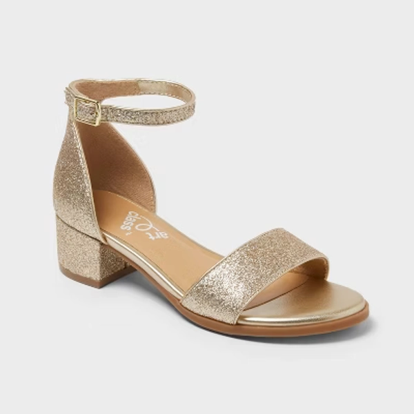 Kids' Fannie Heeled Sandals - art class™ Gold 5
