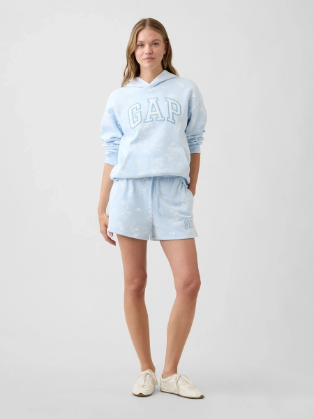 Gap Blue Floral Logo Shorts - Size XS Reg