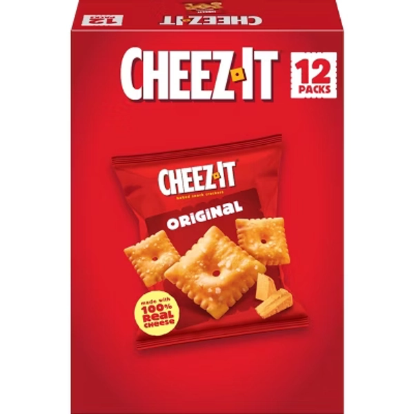 Cheez-It Original Baked Snack Crackers Multipack - 12ct