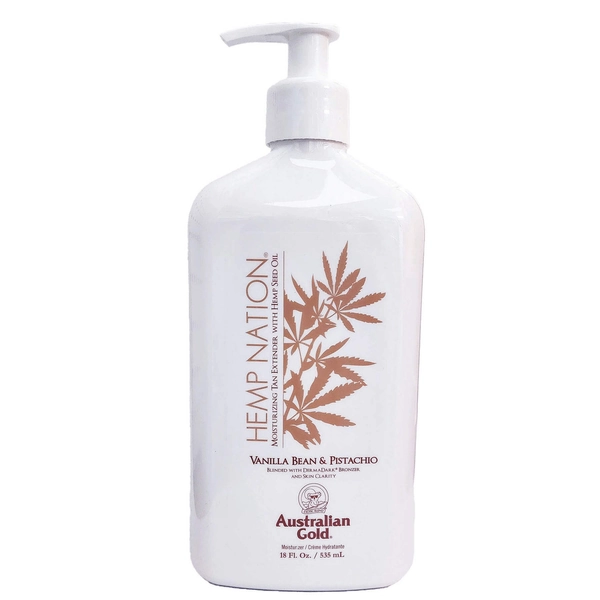 Australian Gold Hemp Nation Vanilla Bean & Pistachio Tan Extender - 18 oz 