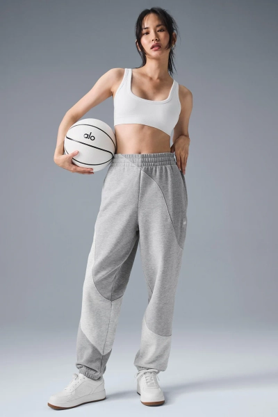 Alô Make Waves Sweatpant - Athletic Heather Grey Tonal