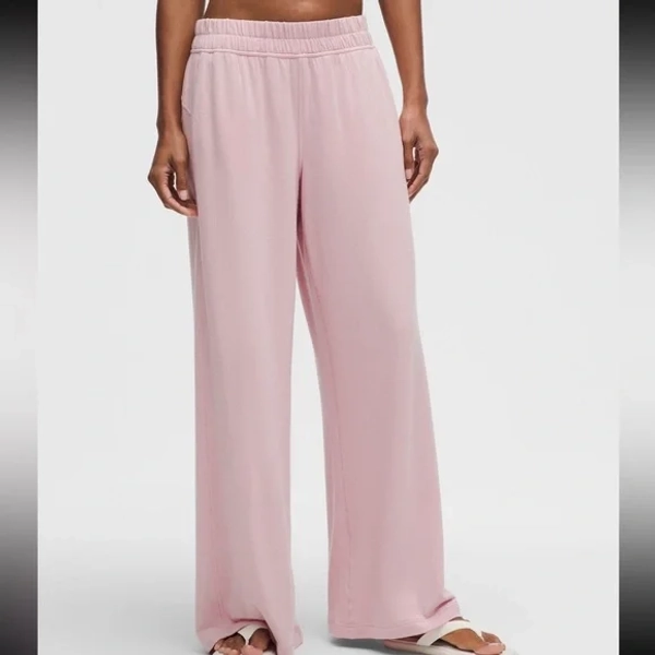lululemon athletica | Pants & Jumpsuits | Lululemon Becalm Wide Leg Pant In Pink Haze | Poshmark