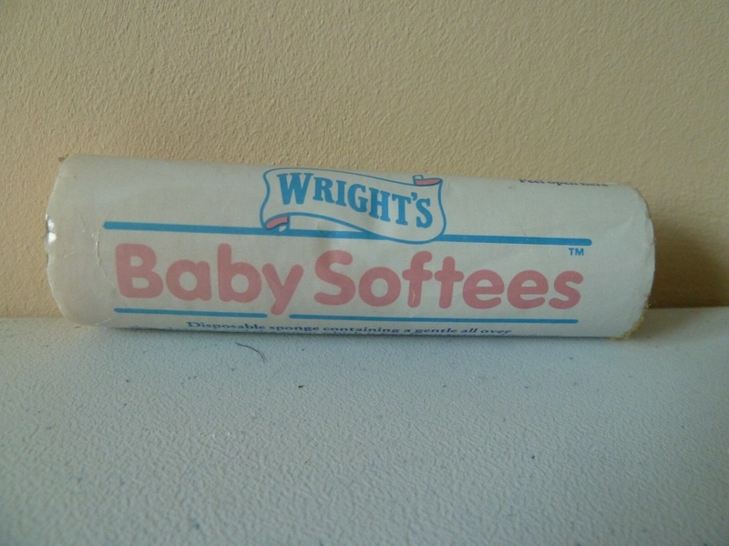 VINTAGE WRIGHT'S BABY SOFTEES CLEANSING SPONGE - c1980s COLLECTIBLE PROP 