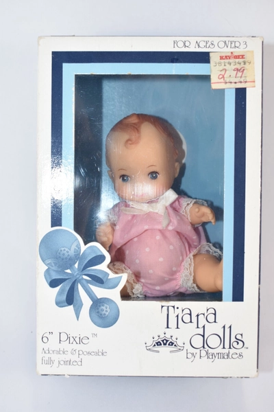 VTG TIARA DOLL 6' PIXIE BY PLAYMATES 1985 HONG KONG NO. 905506