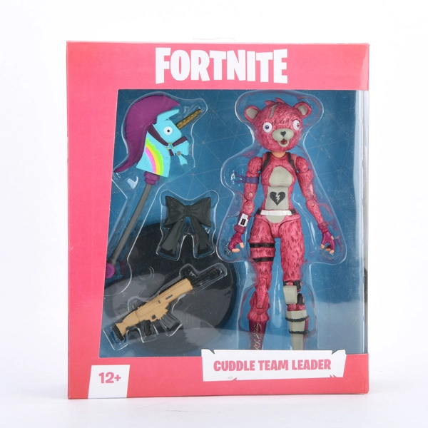 Fortnite Cuddle Team Leader w/Accessories &amp; Weapon 7" Action Figure Toy BULK NEW