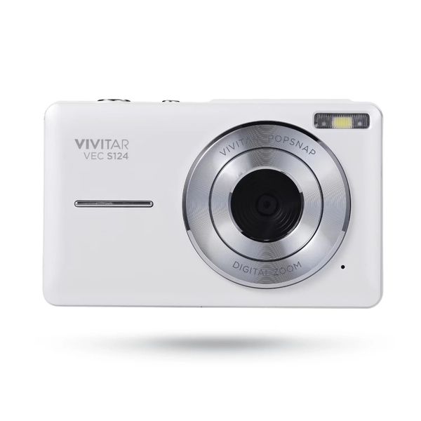 Vivitar Popsnap Compact Digital Camera, White, 16X Zoom, 1080p, Built-in Flash, Micro SD, Slim Lightweight Pocket Design - Walmart.com
