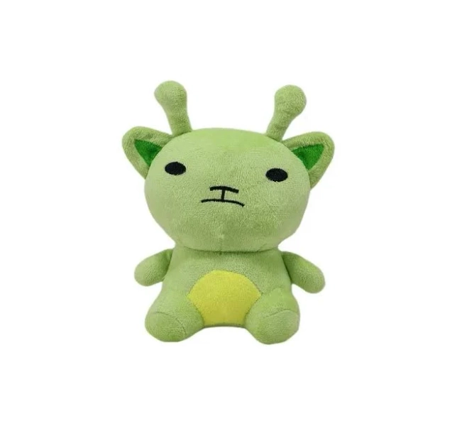 New 22cm Bogur Alien Cat Plush Toys Kawaii Furry Green Alien Cats Soft Stuffed Plushies Toy for Kids
