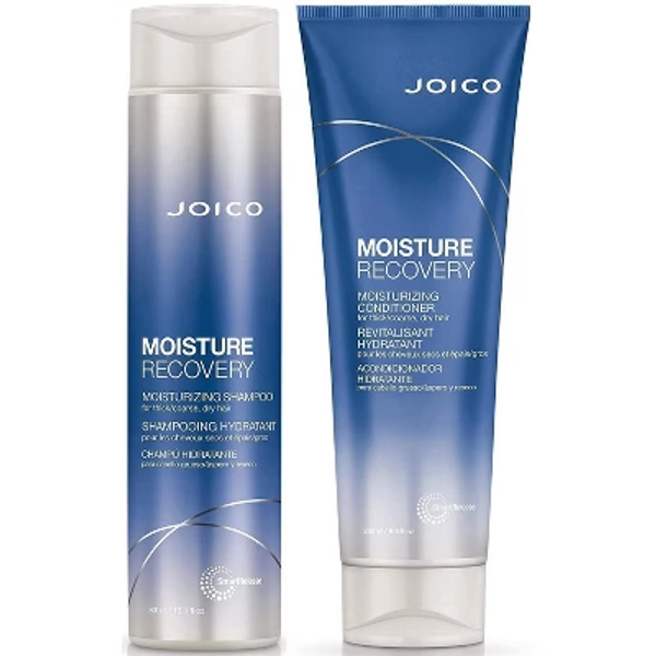 Joico MOISTURE RECOVERY Moisturizing Shampoo (10.1 oz) & Conditioner (8.5 oz) DUO SET for Thick/Coarse, Dry Hair Kit